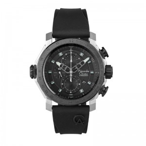 Alexandre Christie AC 6565 Silver Black MCRTBBA